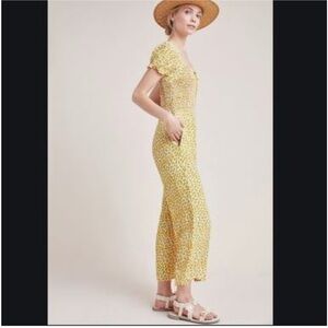 Anthropologie Faithfull the Brand size large floral jumpsuit